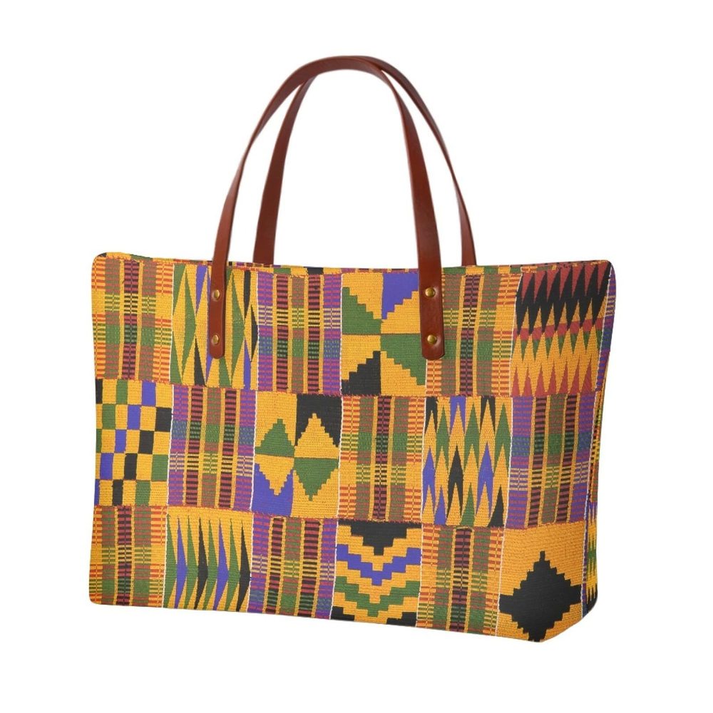 African Kente Handbag African Totes Bag, Tribal Ankara Soft Tote ;)